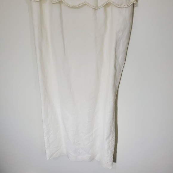 Donna Morgan Vintage Ivory Dress with Beaded front and buttoned back, Si… - Picture 5 of 14